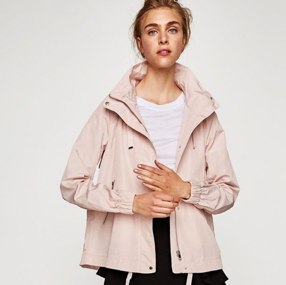 ZARA Water Repellent Rain Jacket